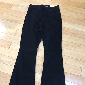 High rise flare 26 waist regular black jean
